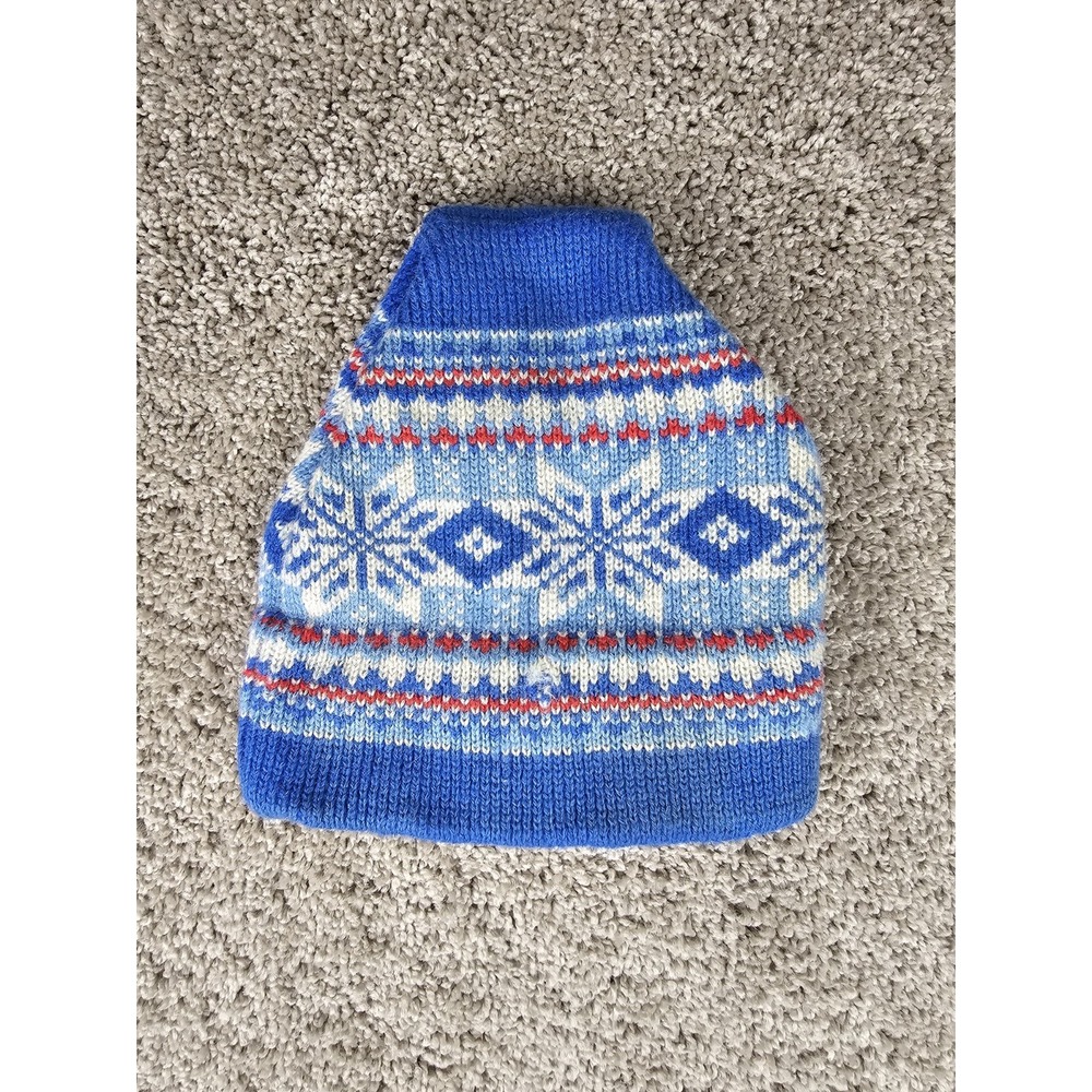Vintage Wool Smiley Winter Knit Wool Fair Isle Nordic Snowflake Hat Kids Youth‎